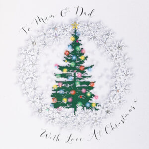 Wendy Jones-Blackett Mum & Dad Christmas Card - PDBX289