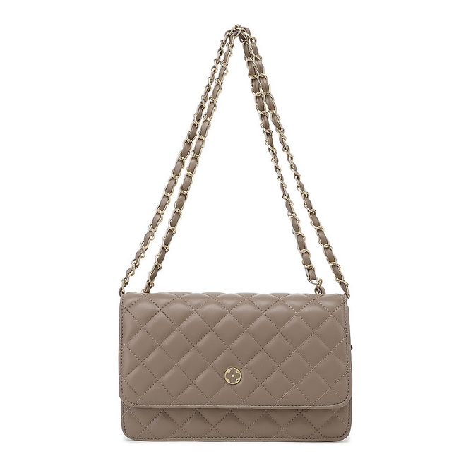 Alhambra (Designer Inspired) Quilted Handbag 6028 - Navy - Image 2