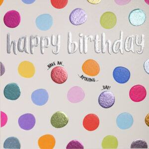 Wendy Jones-Blackett Spotty Birthday Card - Q1361