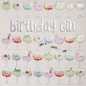 Wendy Jones-Blackett Birthday Gin Card - Q1362