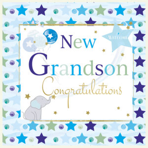 Rush Design Birth of Grandson Card - B269