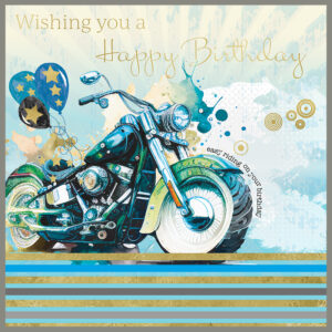 Rush Design Motorbike Birthday Card - D52
