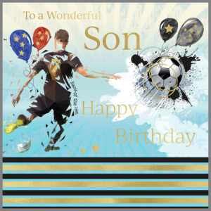 Rush Design Son Football Birthday Card - D53