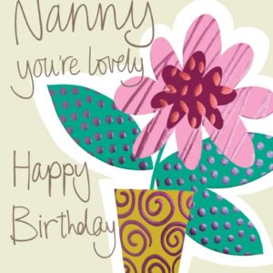 Lucilla Lavender Nanny Birthday Card - ITP312