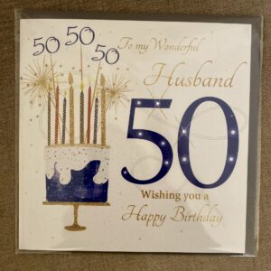 Rush Design Husband 50th Birthday Card - NW30