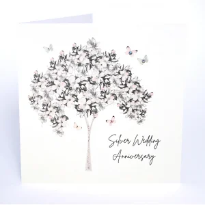Five Dollar Shake Silver Wedding Anniversary Card - SG55