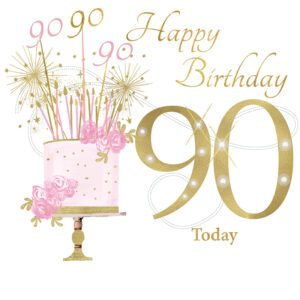 Rush Design 90th Birthday Card - NW57