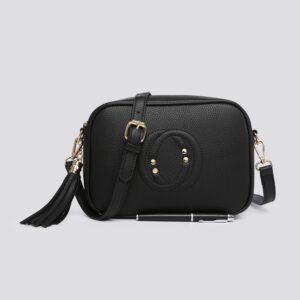 Disco (Designer Inspired) Crossbody Bag 916L - Black