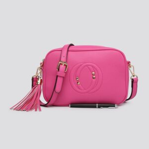 Disco (Designer Inspired) Crossbody Bag 916L - Hot Pink