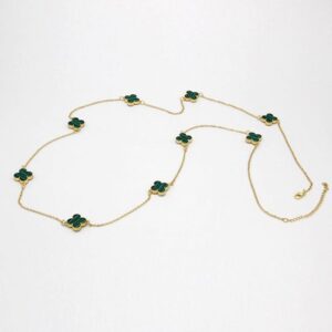 Rosie & Daisy Alhambra (Designer Inspired) Long Necklace 203 - Emerald