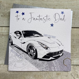 White Cotton Dad Birthday Card - XS197