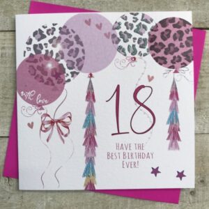 White Cotton 18th Birthday Card - XBL18