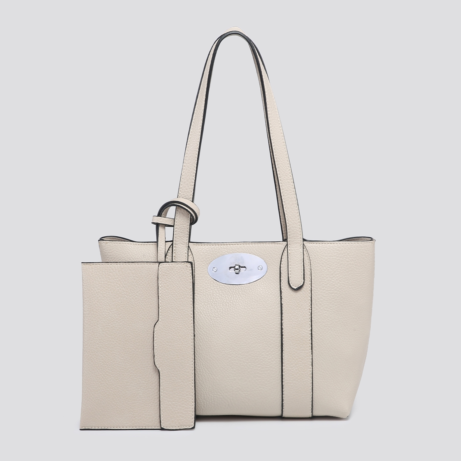 Bayswater (Designer Inspired) Small Tote Bag 3210- White - Image 9