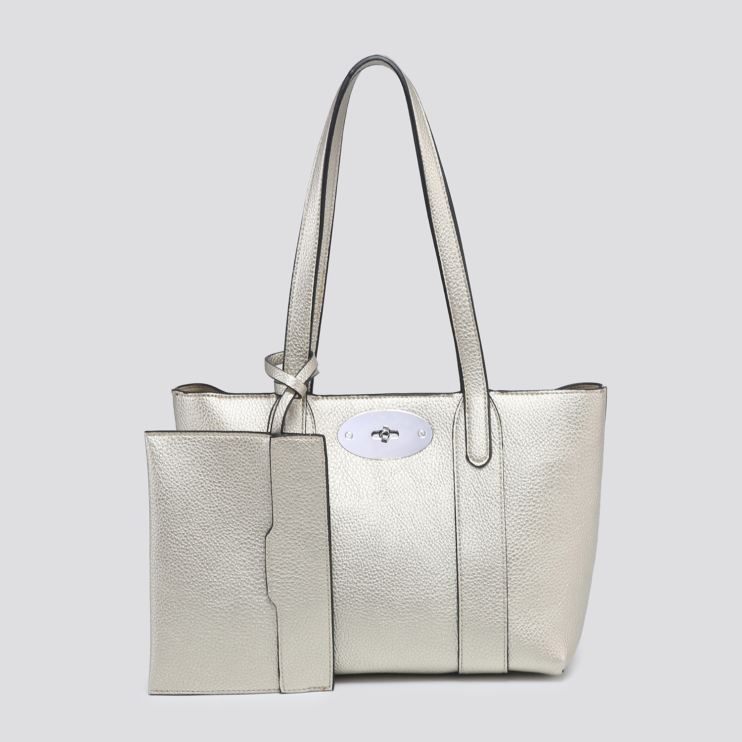 Bayswater (Designer Inspired) Small Tote Bag 3210- White - Image 14
