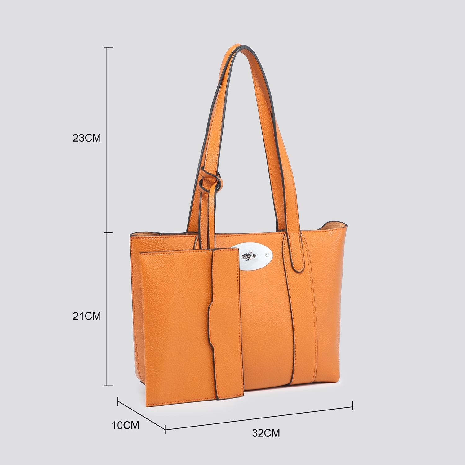 Bayswater (Designer Inspired) Small Tote Bag 3210- White - Image 3