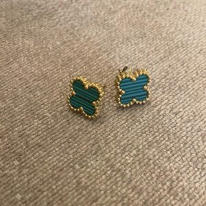 Rosie & Daisy Alhambra (designer inspired) Stud Earrings - Green
