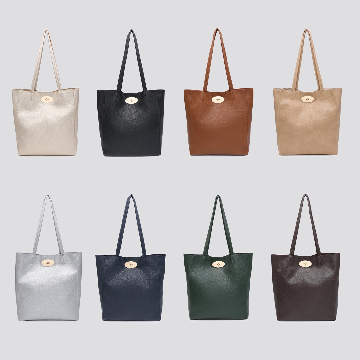 Bayswater (Designer Inspired) Large Tote Bag 3293 - Yellow - Image 3