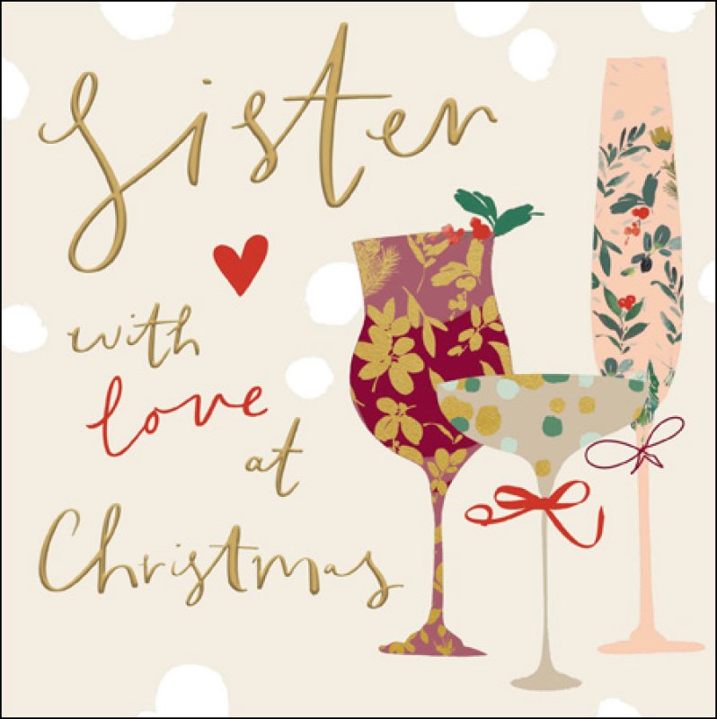 Woodmansterne Stephanie Dyment Sister Christmas Card - 515248