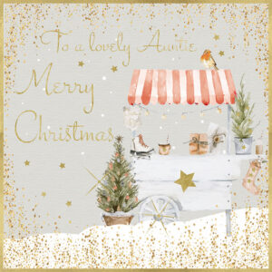 Rush Design Auntie Christmas Card - OM18