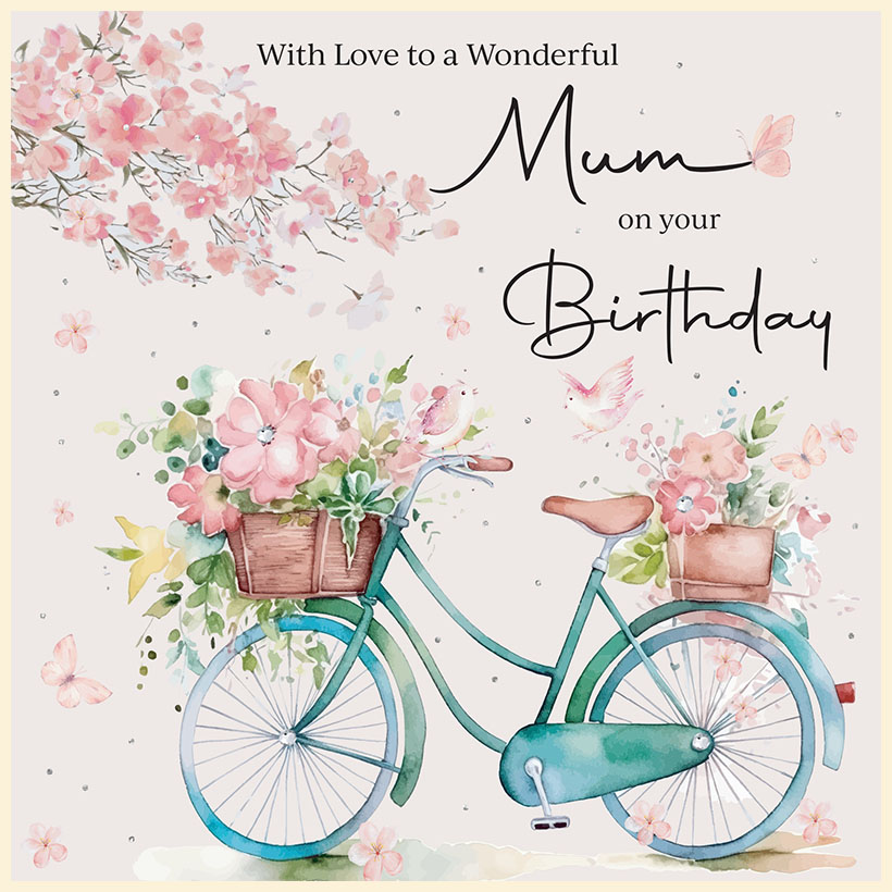 Rush Design Mum Birthday Card - FL13
