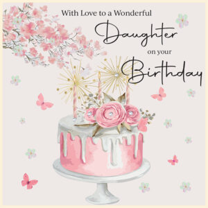 Rush Design Daughter Birthday Card - FL14