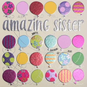 Wendy Jones-Blackett Sister Birthday Card - Q1446