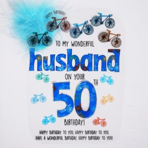 Wendy Jones-Blackett Husband 50th Birthday Card - CN1834
