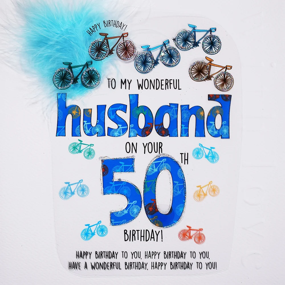 Wendy Jones-Blackett Husband 50th Birthday Card - CN1834