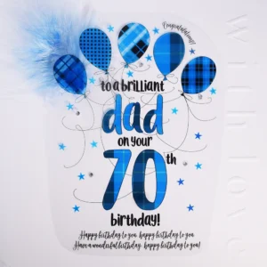 Wendy Jones-Blackett Dad 70th Birthday Card - CN1890-70