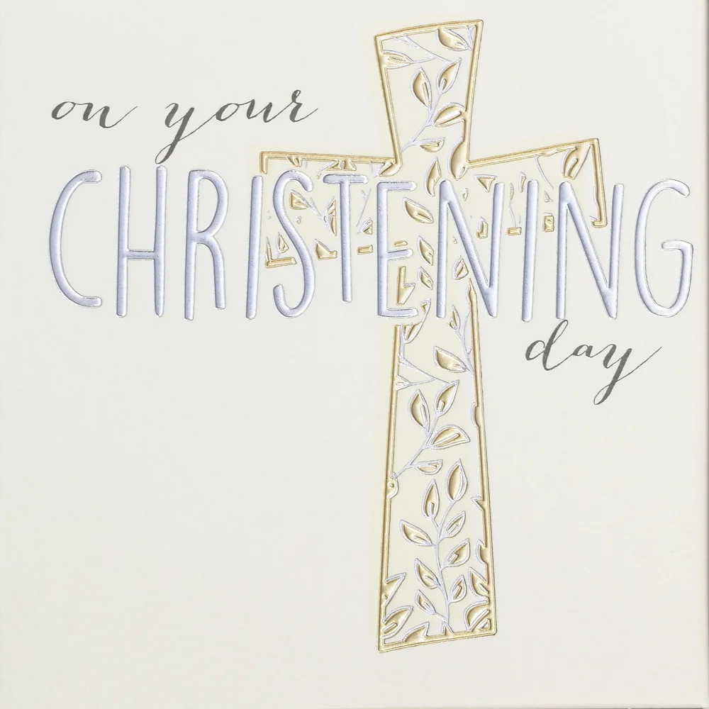 Wendy Jones-Blackett Christening Card - Q1305