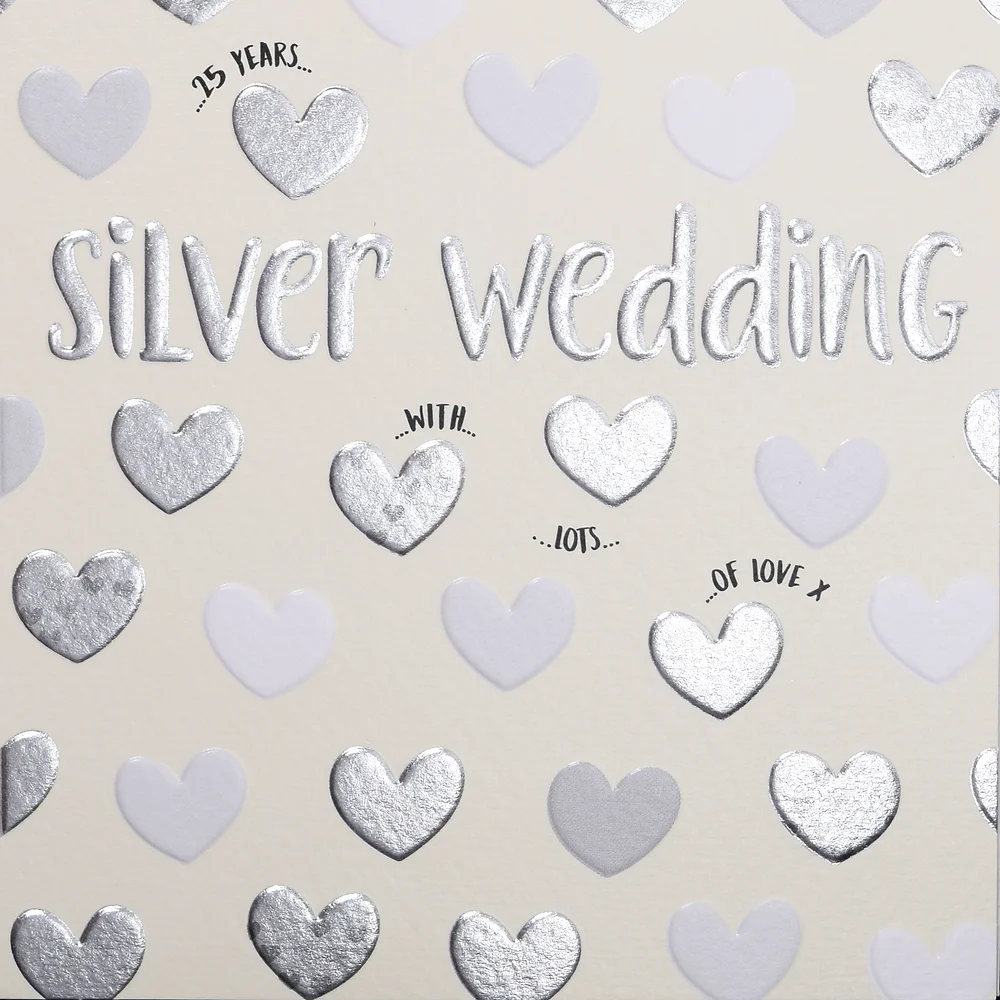 Wendy Jones-Blackett Silver Anniversary Card - Q1484