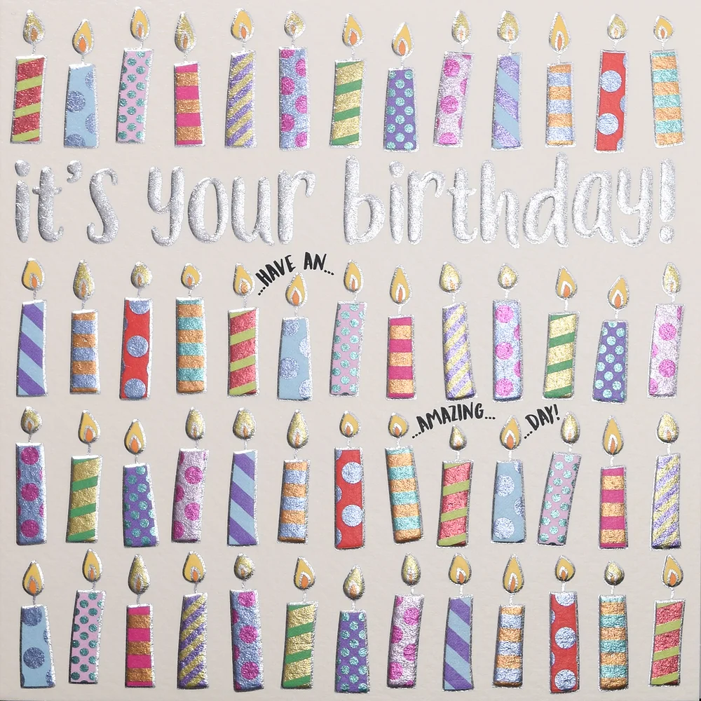Wendy Jones-Blackett Birthday Candles Card - Q1467