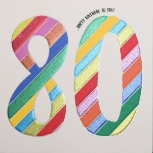 Wendy Jones-Blackett 80th Birthday Card - Q1480