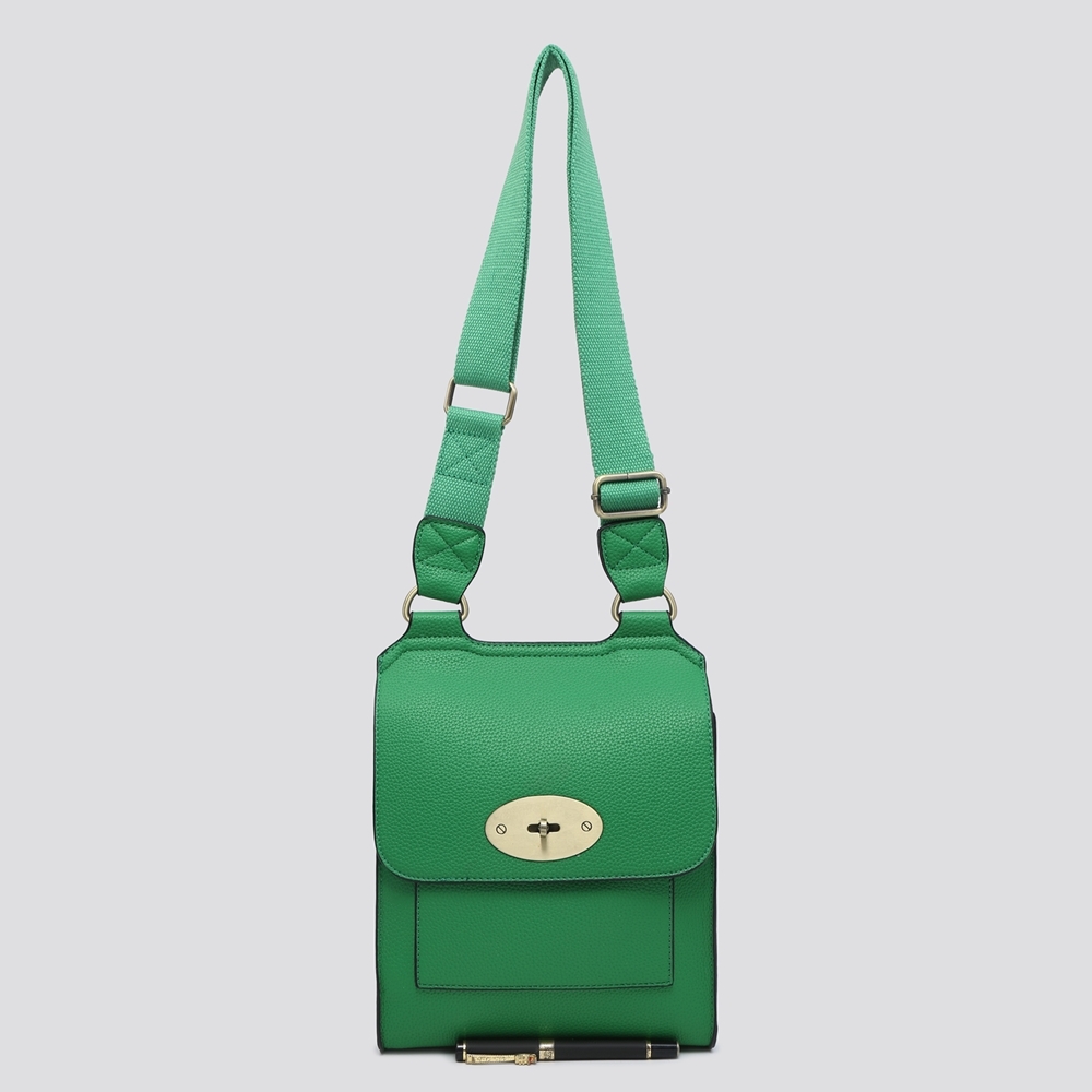 Antony (Designer Inspired) Classic Messenger Bag 1202 - Orange - Image 11