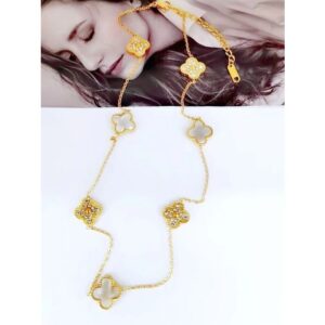 Rosie & Daisy Alhambra Diamante (Designer Inspired) Necklace 364 - White