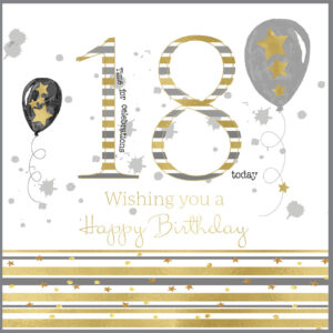 Rush Design 18th Birthday Card - D15