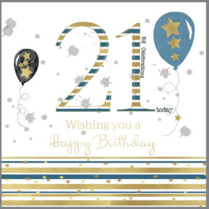 Rush Design 21st Birthday Card - D16