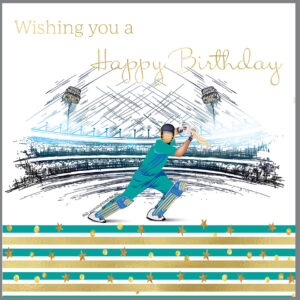 Rush Design Cricket Birthday Card - D42