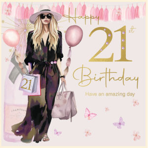 Rush Design 21st Birthday Card - FL28