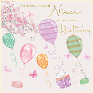 Rush Design Niece Birthday Card - FL42