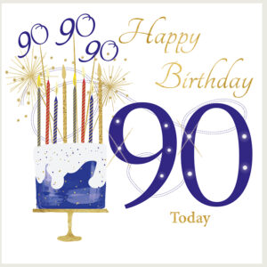 Rush Design 90th Birthday Card - NS30