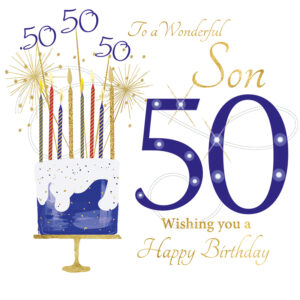 Rush Design Son 50th Birthday Card - NW12