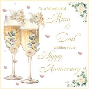 Rush Design Mum & Dad Anniversary Card - R46