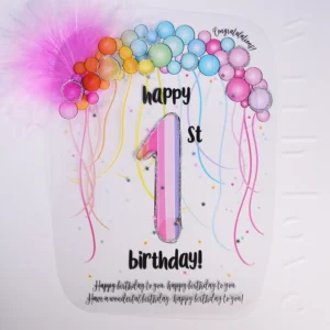 Wendy Jones-Blackett 1st Birthday Card - CN1856