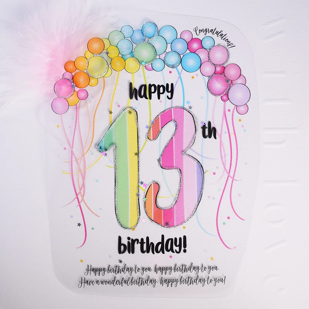Wendy Jones-Blackett 13th Birthday Card - CN1858