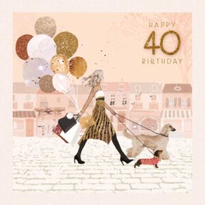 Hammond Gower 40th Birthday Card - OP012