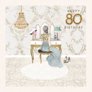 Hammond Gower 80th Birthday Card - OP016