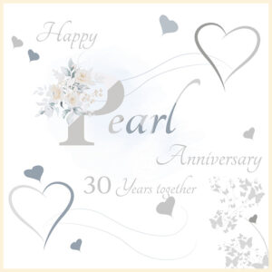 Rush Design Pearl Anniversary Card - R07