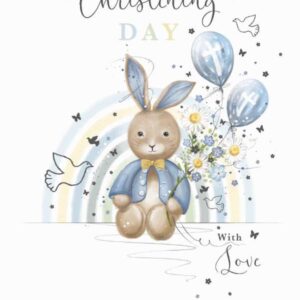 Noel Tatt Boy Christening Card  - 49286