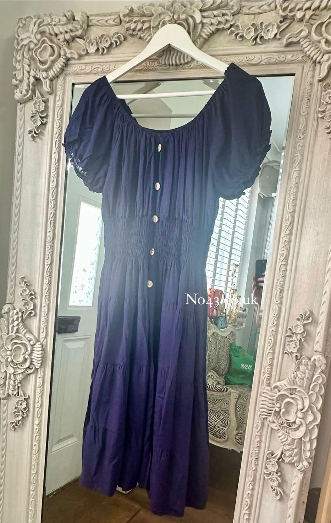Sasha Midi Dress - Navy